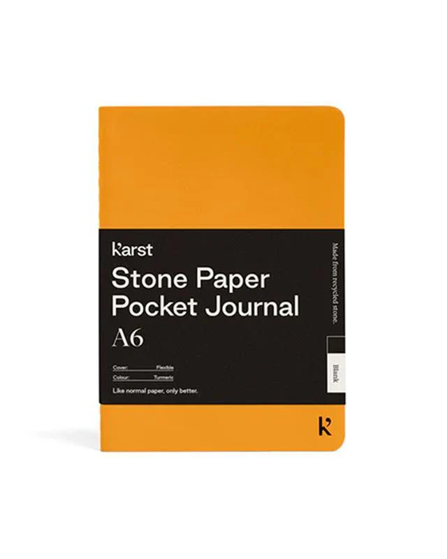 A6 Blank Pocket Stone Paper Journal - Image 3