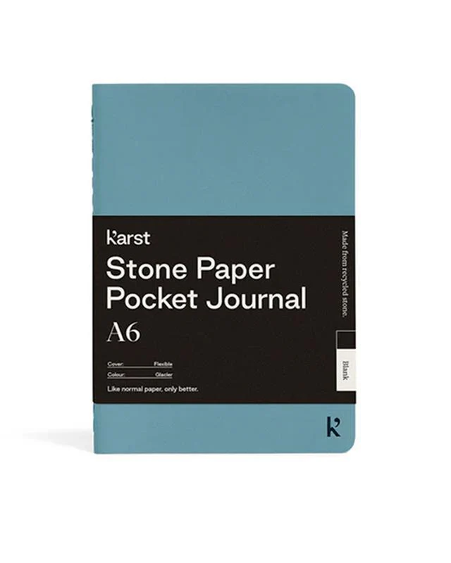 A6 Blank Pocket Stone Paper Journal - Image 4