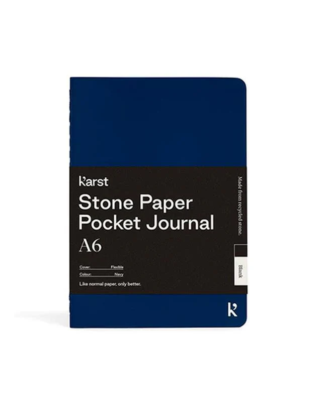 A6 Blank Pocket Stone Paper Journal - Image 5