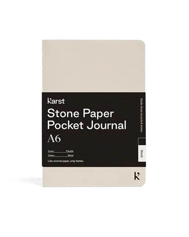 A6 Blank Pocket Stone Paper Journal - Image 6