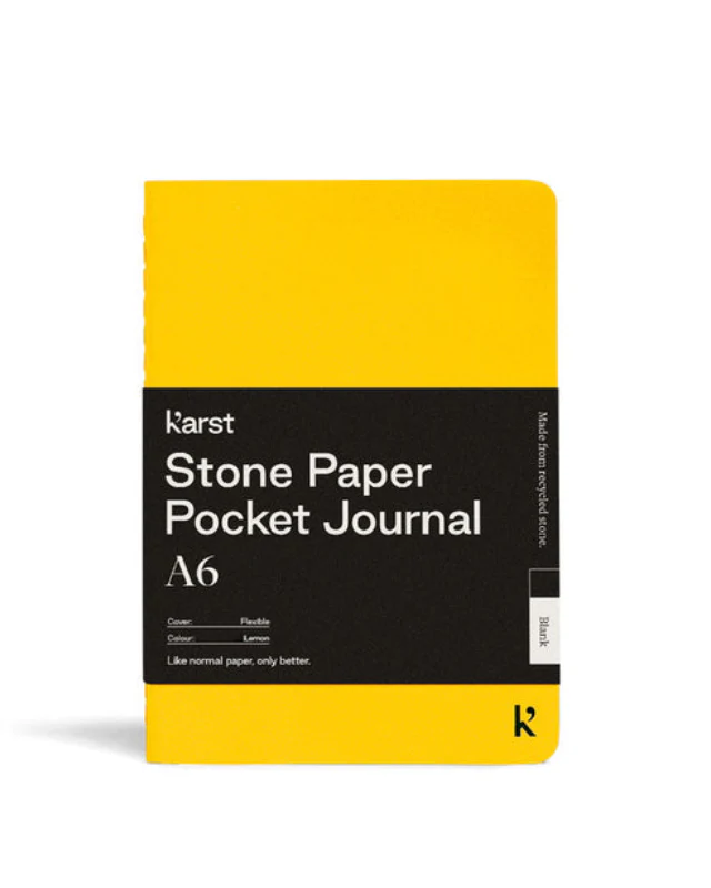 A6 Blank Pocket Stone Paper Journal - Image 7