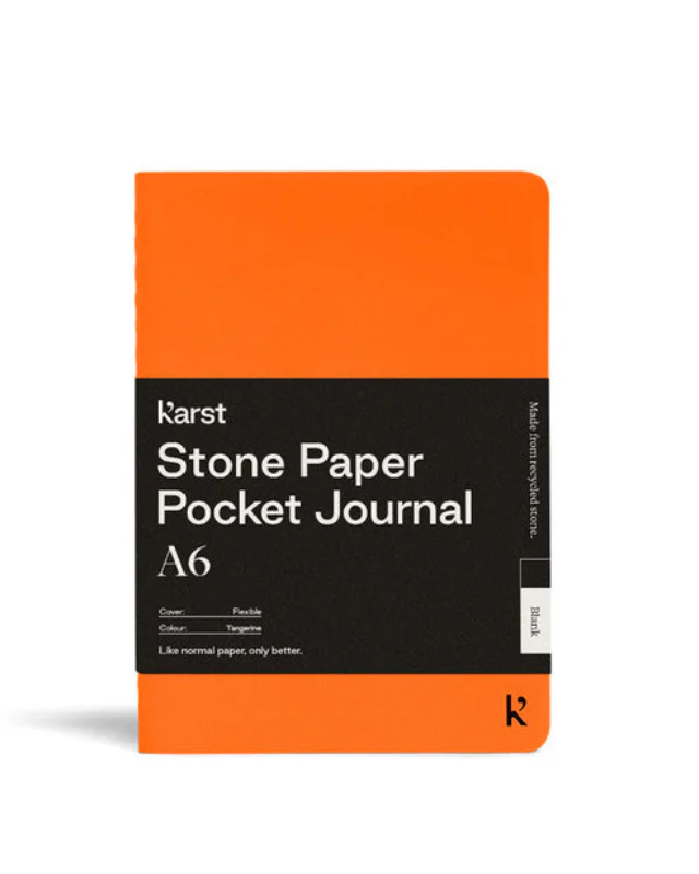 A6 Blank Pocket Stone Paper Journal - Image 8