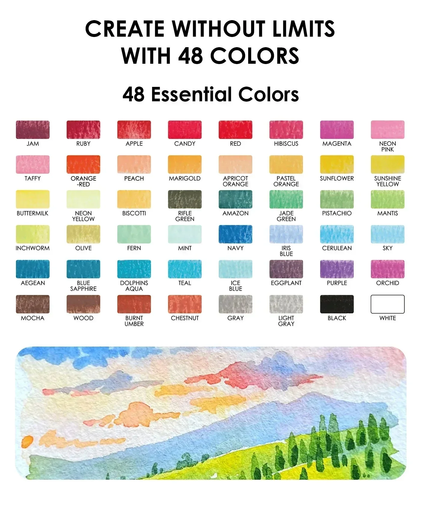 All-In-One Watercolor Set of 48 - Image 2