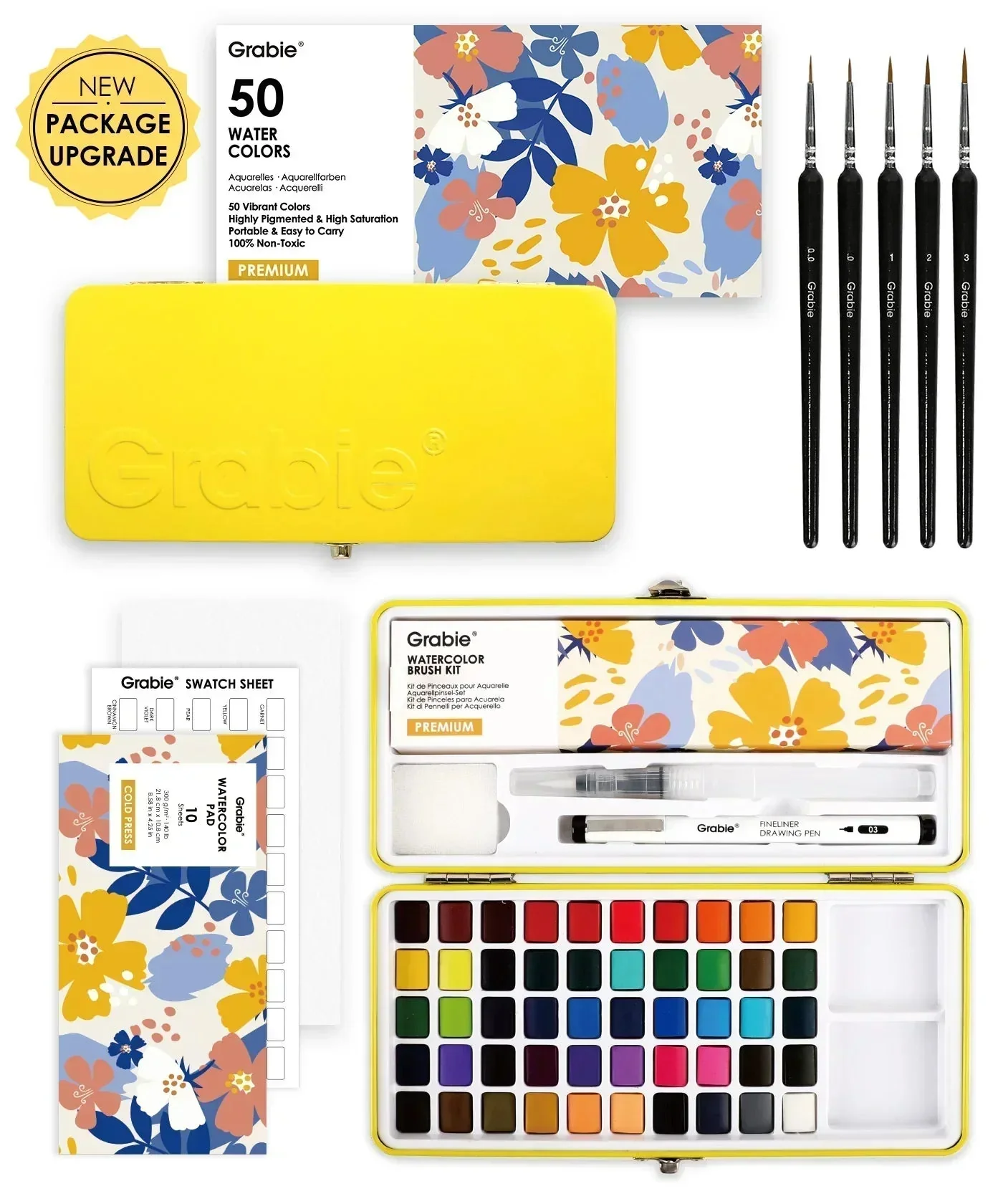 All-In-One Watercolor Set of 50
