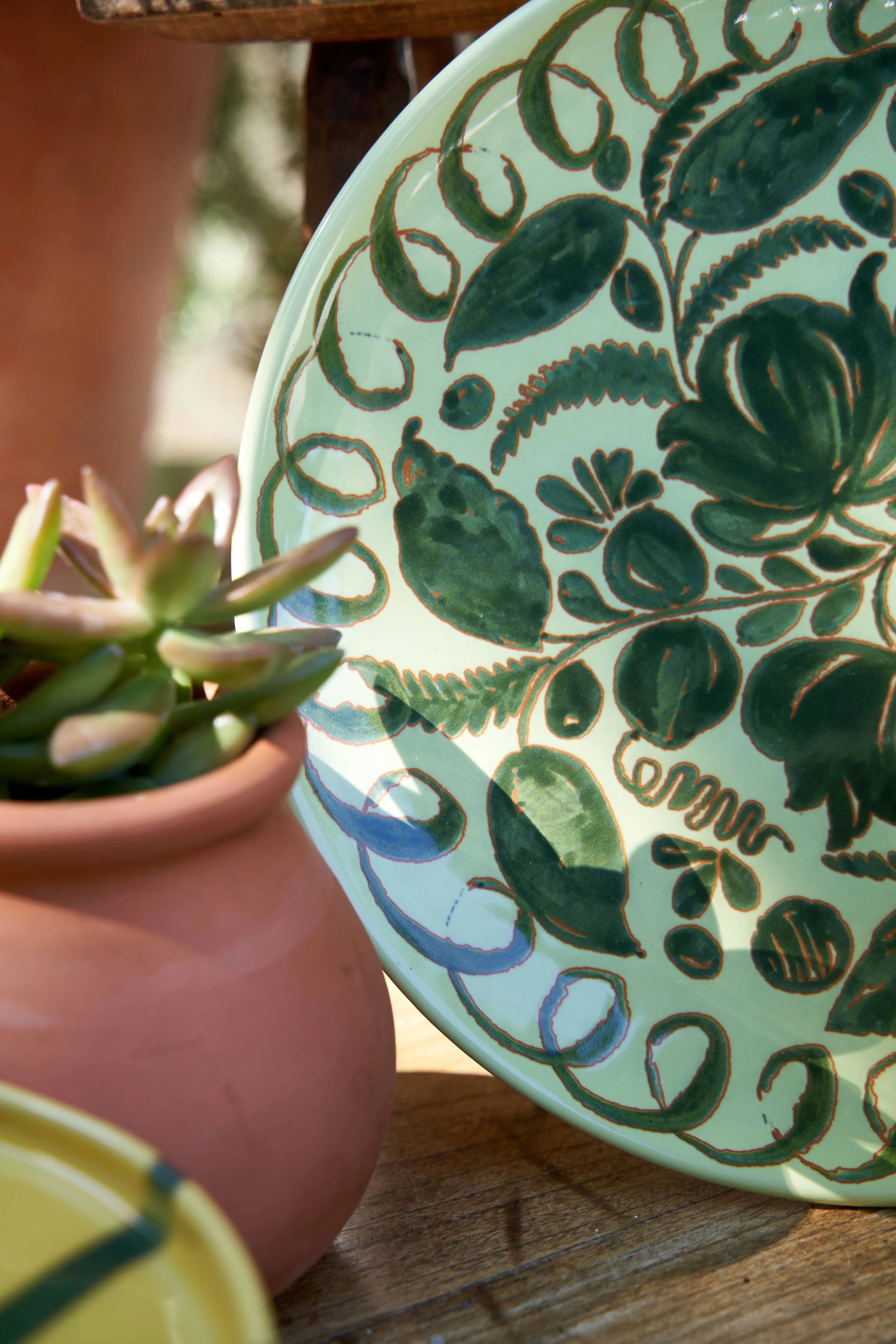 Amalfi Dinner Plate Green - 10.6" Diameter - Image 6