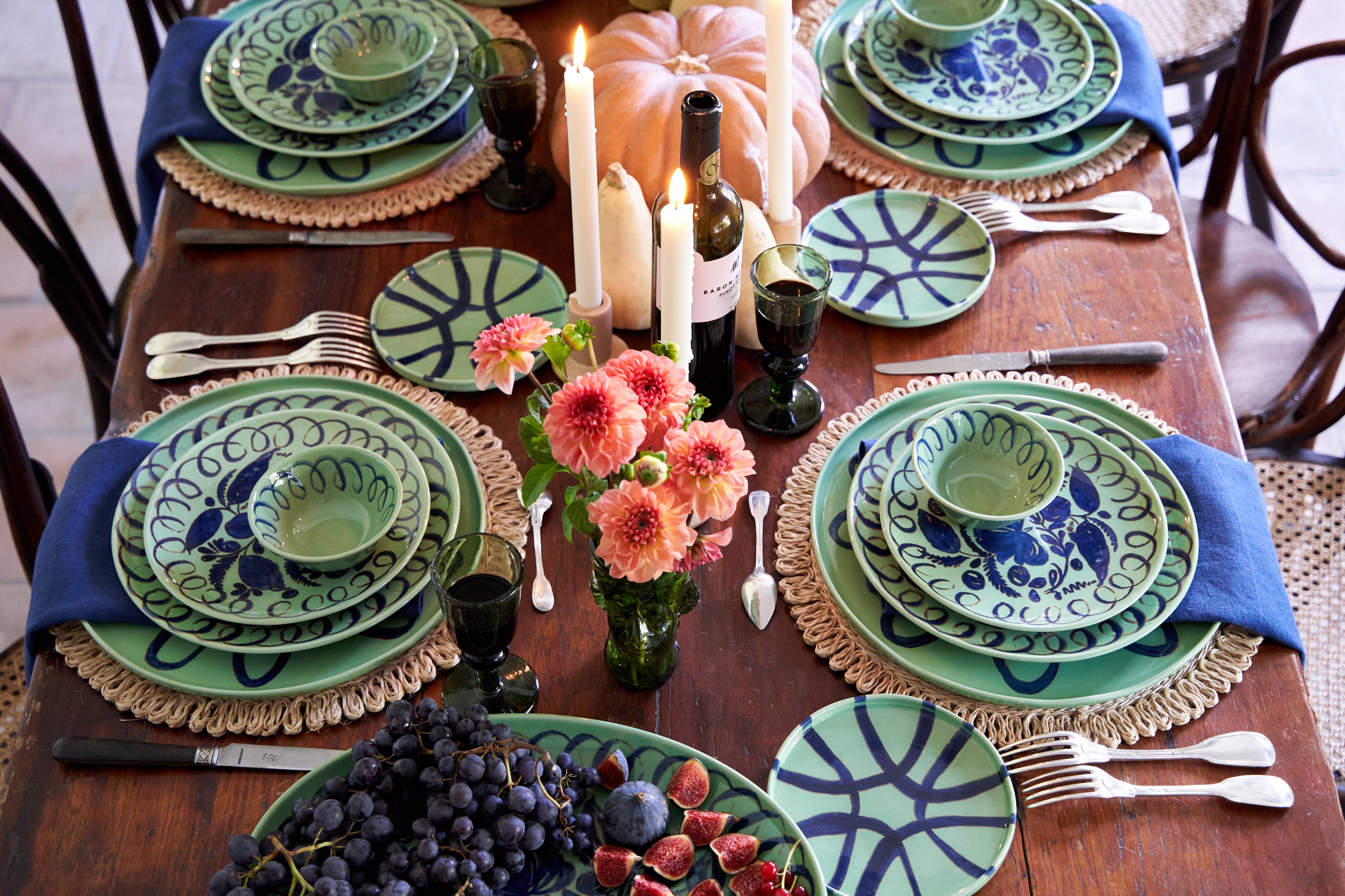 Amalfi Dinner Plate Green - 10.6" Diameter - Image 7