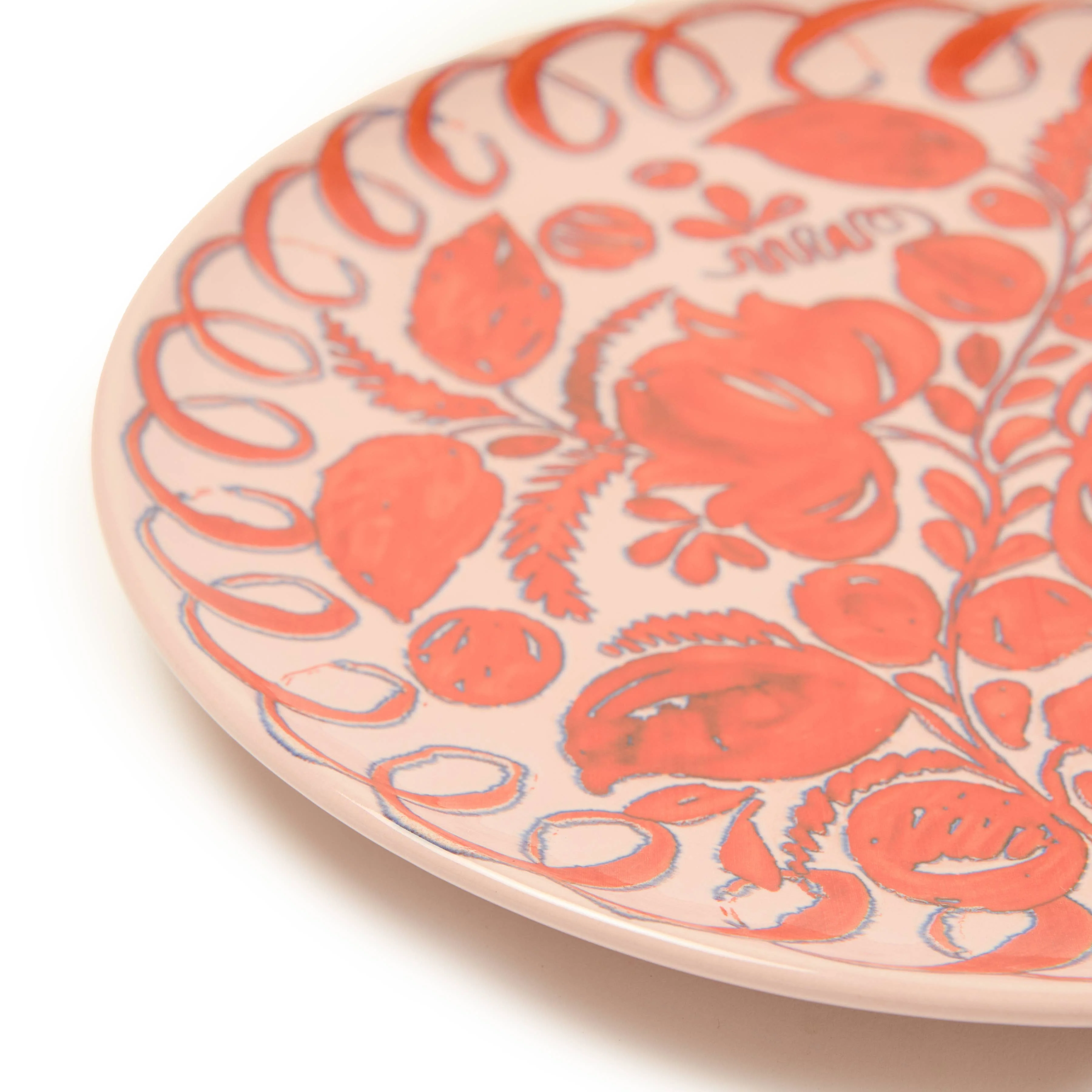 Amalfi Dinner Plate Pink - 10.6" Diameter - Image 2