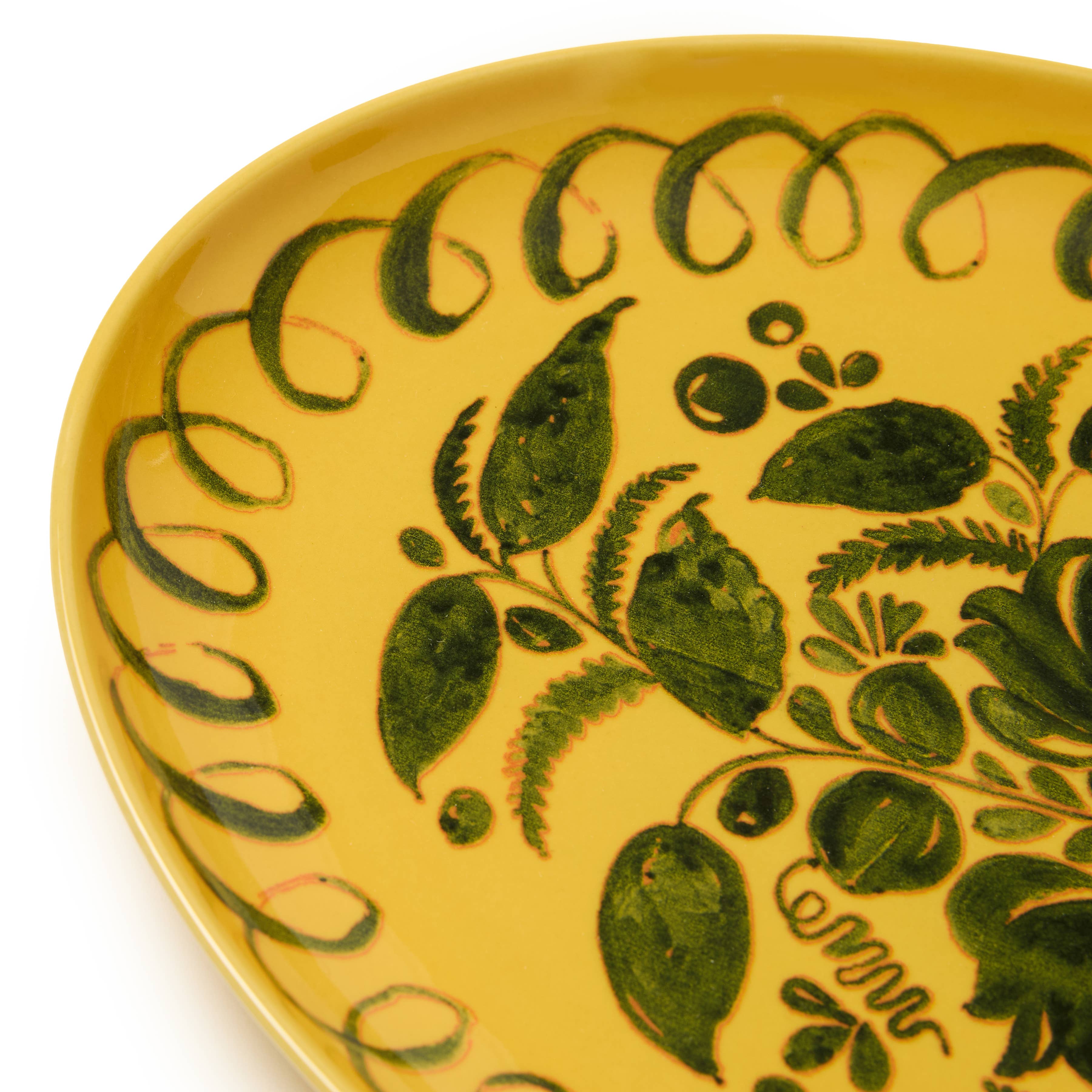 Amalfi Oval Tray Mustard - 15.7" x 11" - Image 3