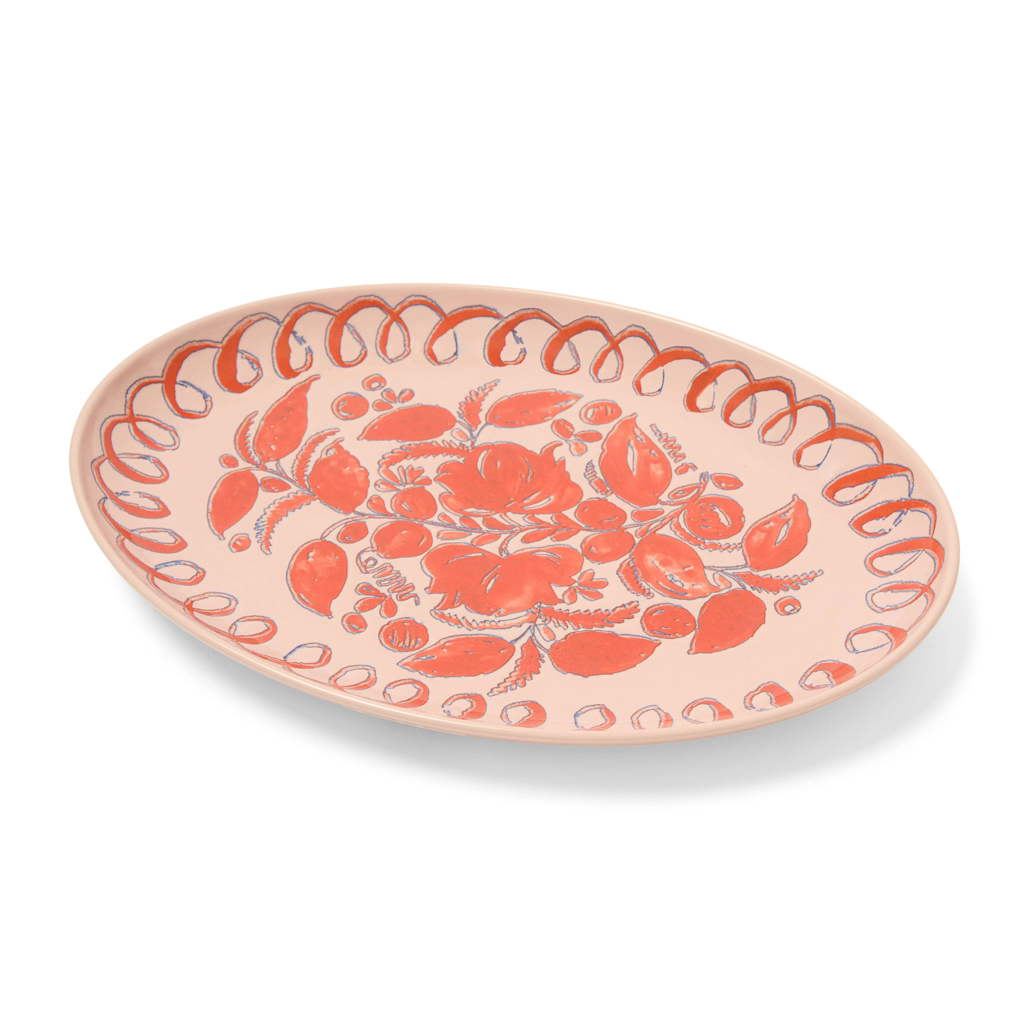Amalfi Oval Tray Pink - 15.7" x 11"