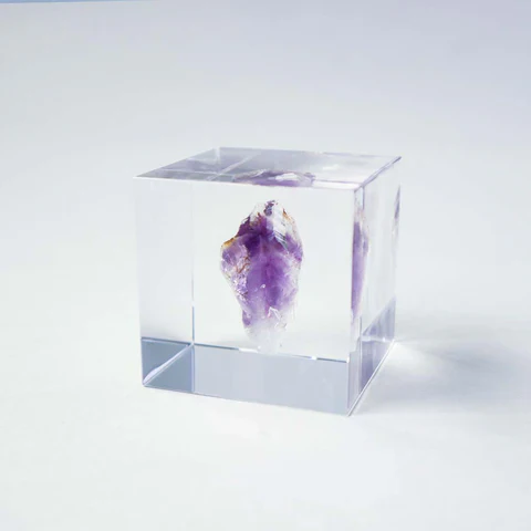 Amethyst Sola Cube