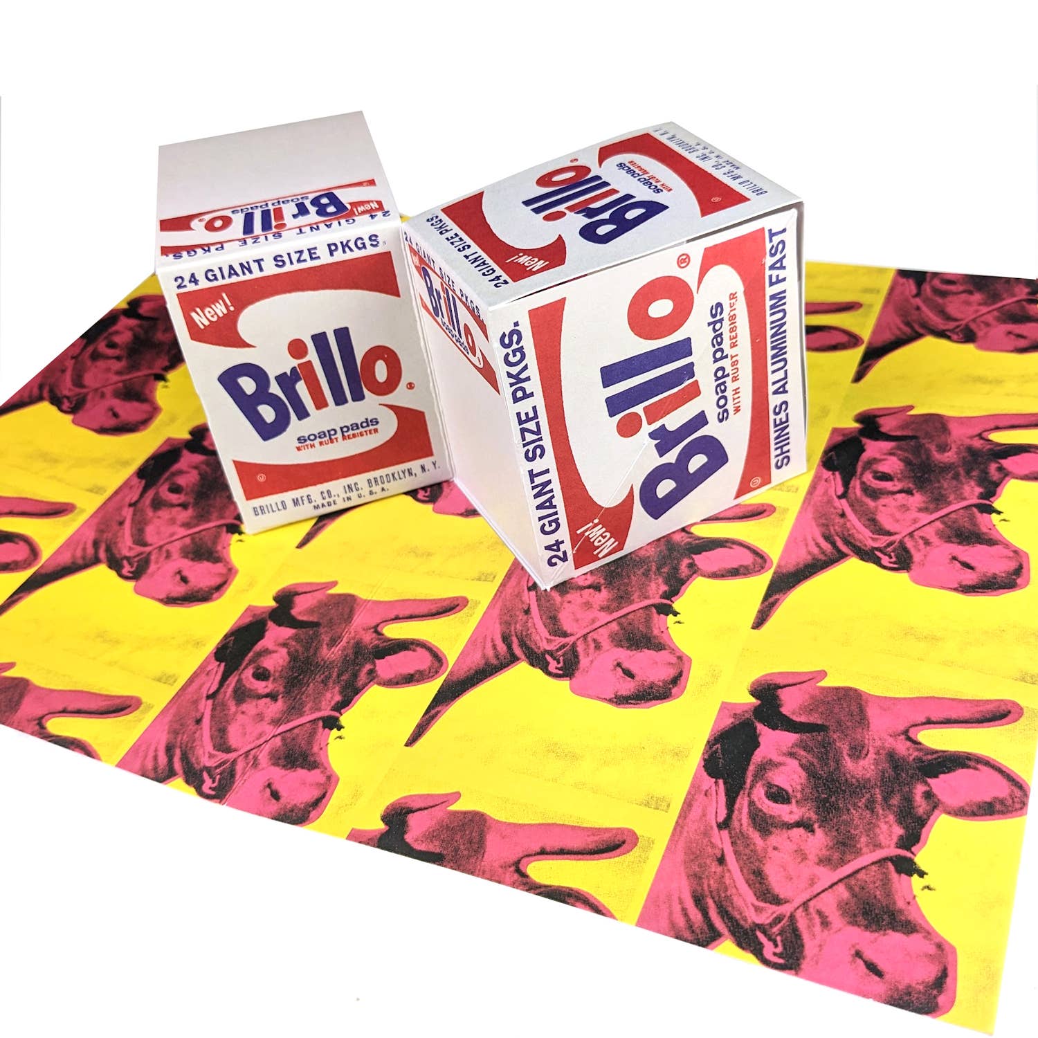 Andy Warhol Brillo Box Sculptures Pop Up Greeting Card - Image 2