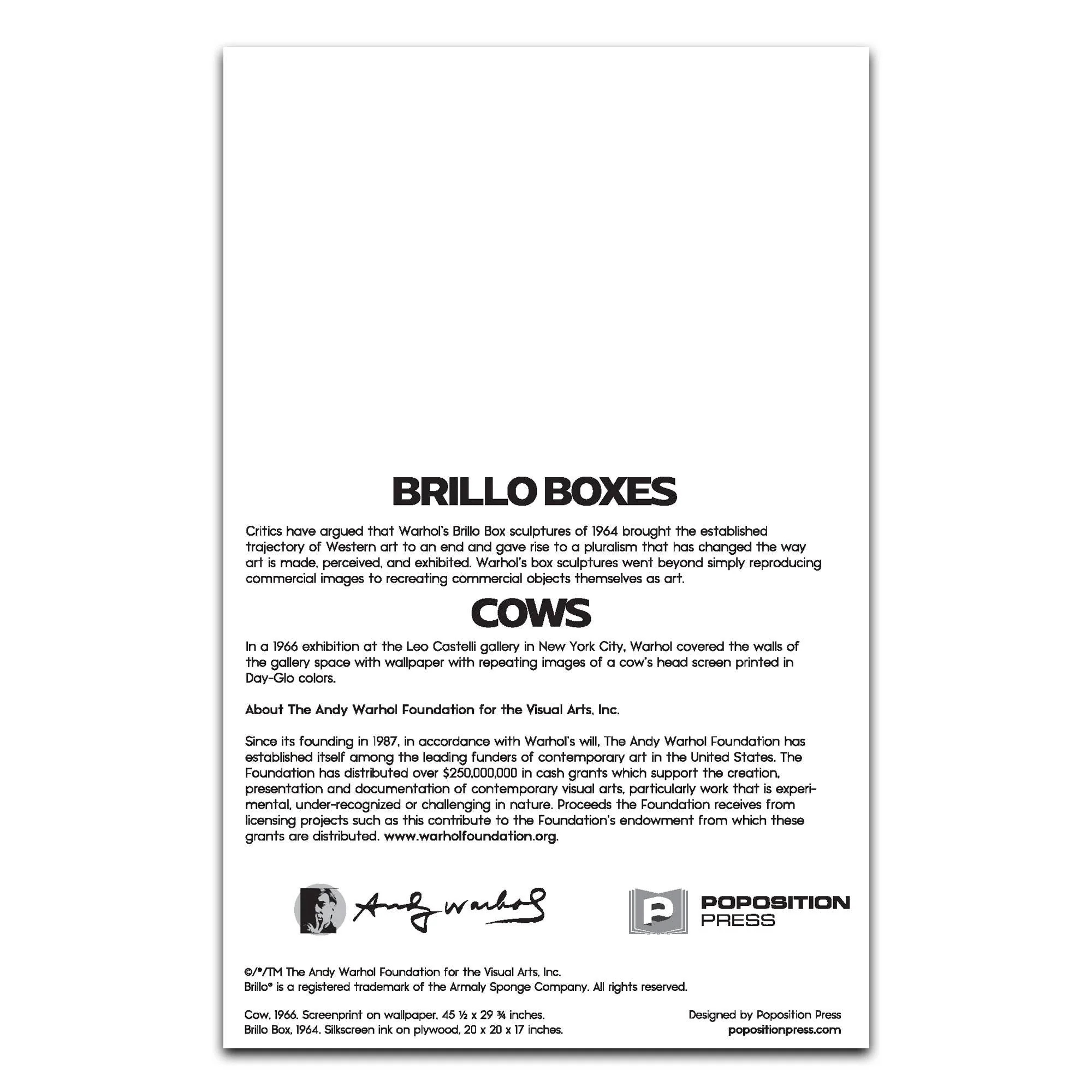 Andy Warhol Brillo Box Sculptures Pop Up Greeting Card - Image 4