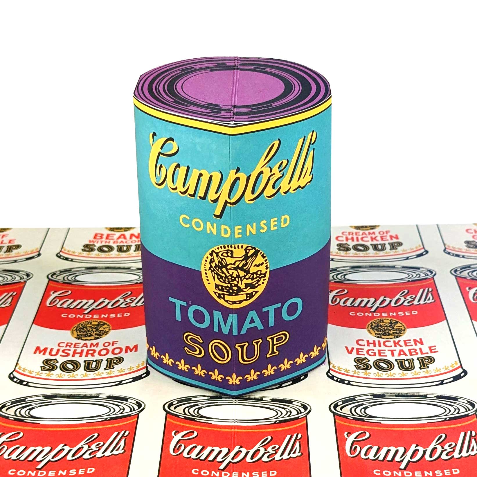 Andy Warhol Campbell's Soup Can Pop Up Greeting Card - Image 3