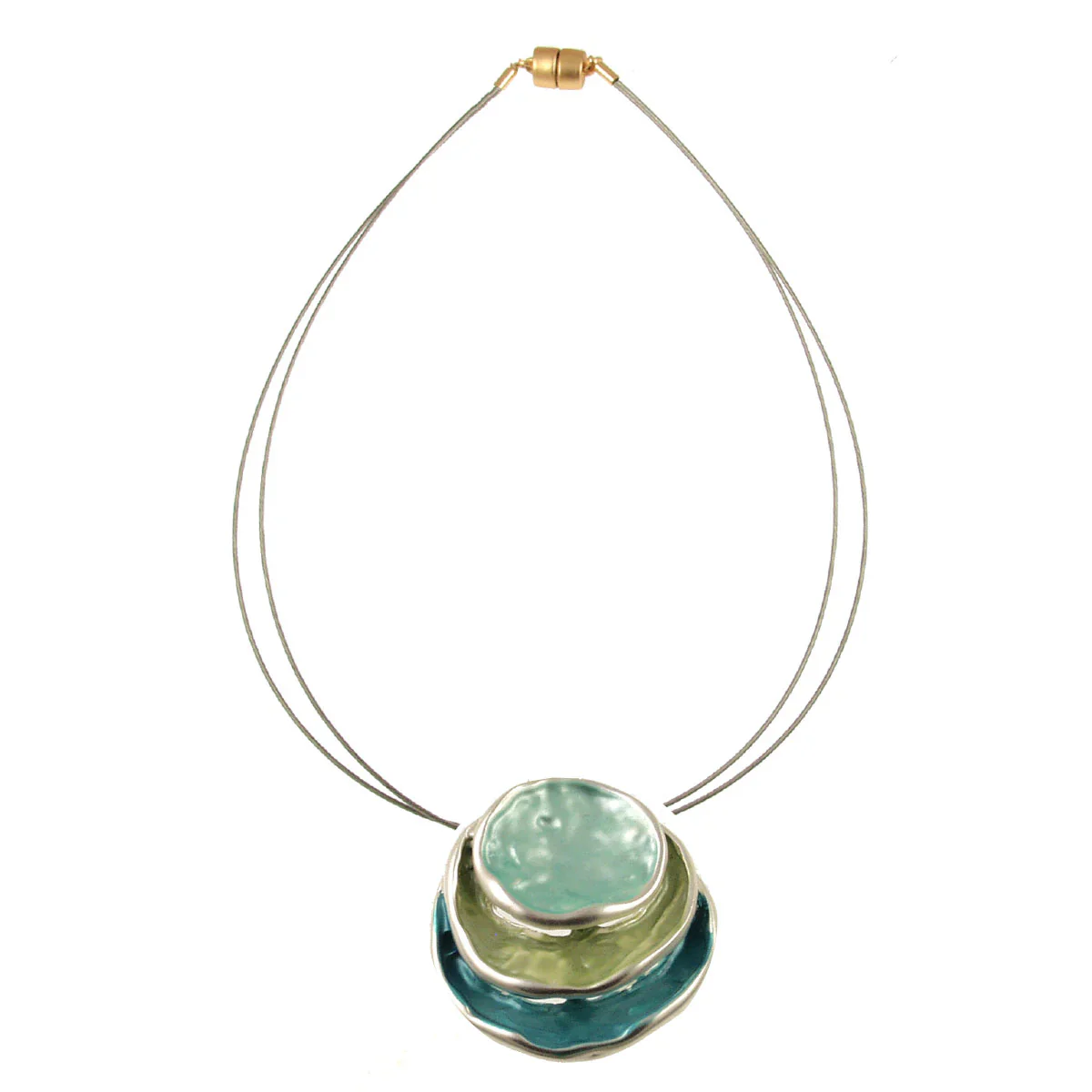 3 Stack Pendant Necklace - Image 2