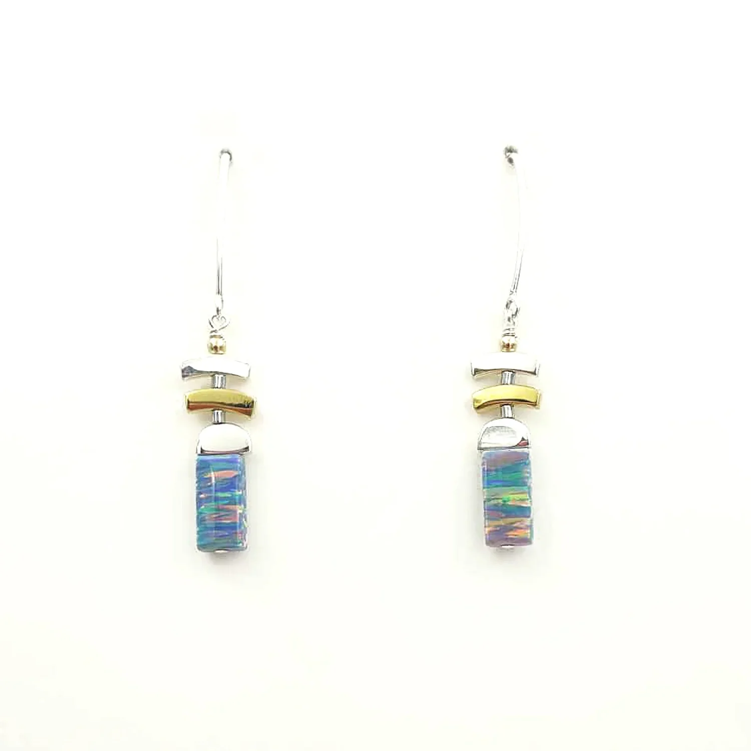 Created Opal Earrings