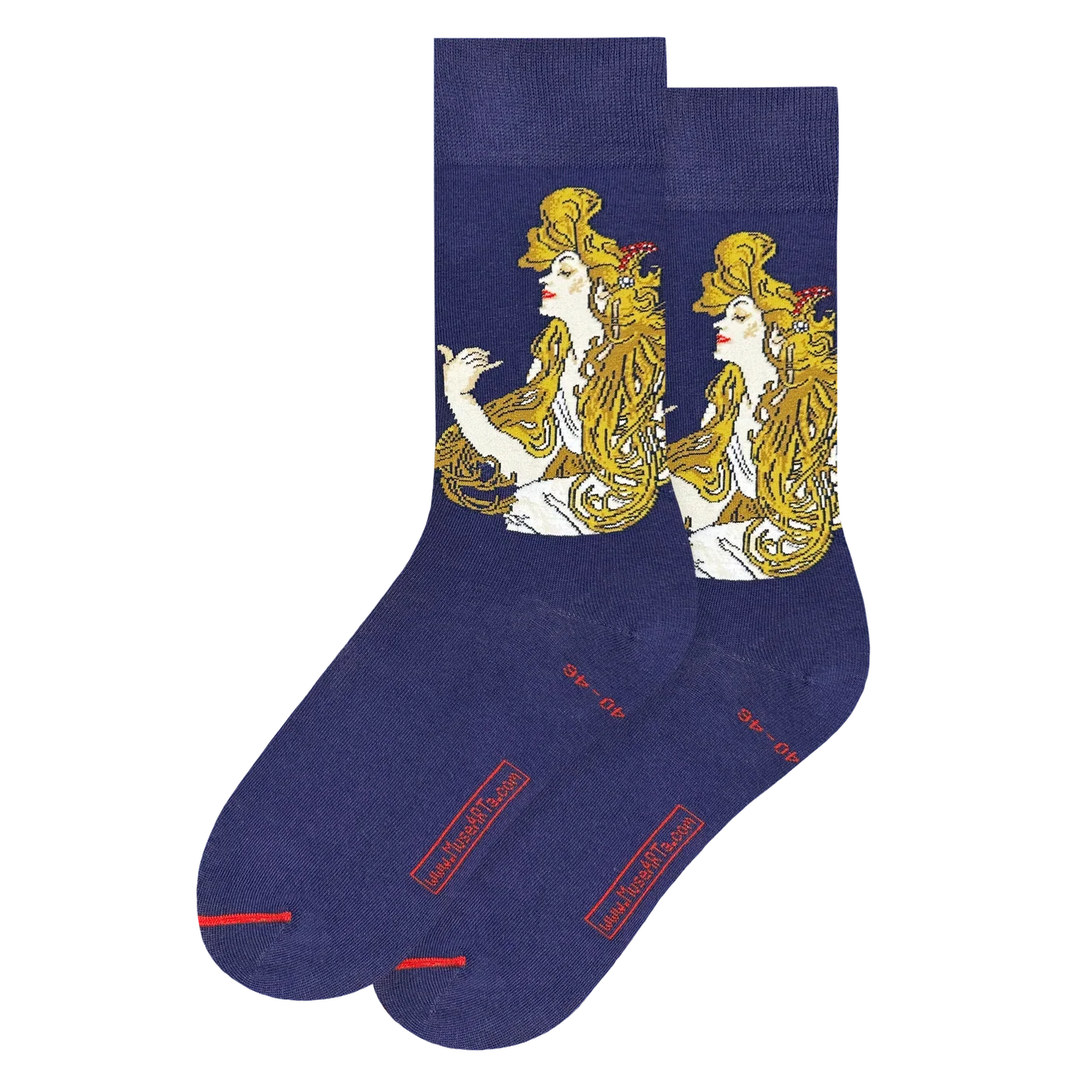 Art Nouveau Poster Socks