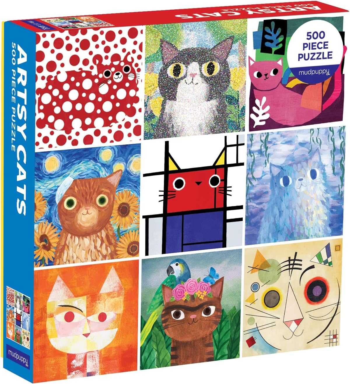 Artsy Cats 500 Piece Family Puzzle