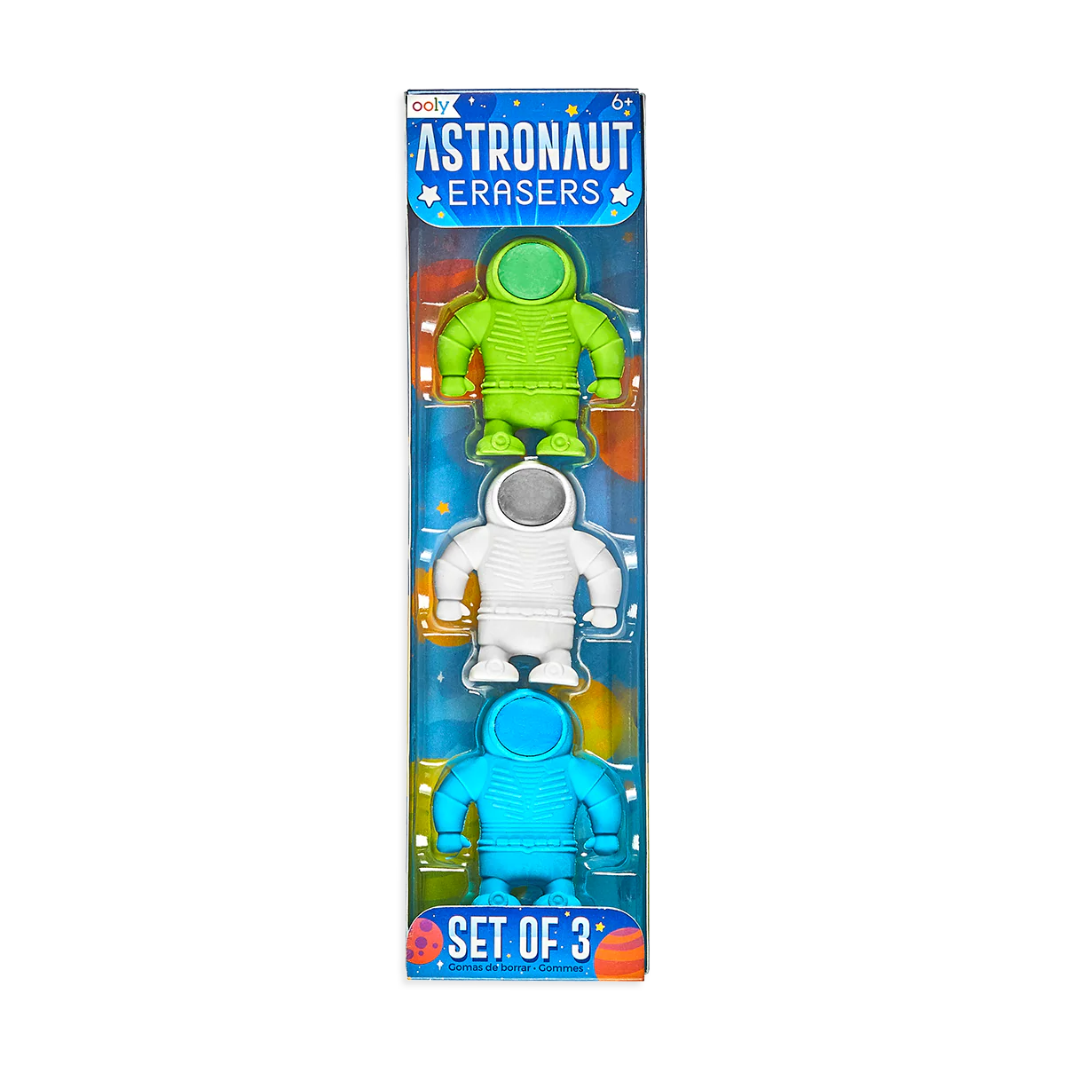 Astronaut Erasers (Set of 3)