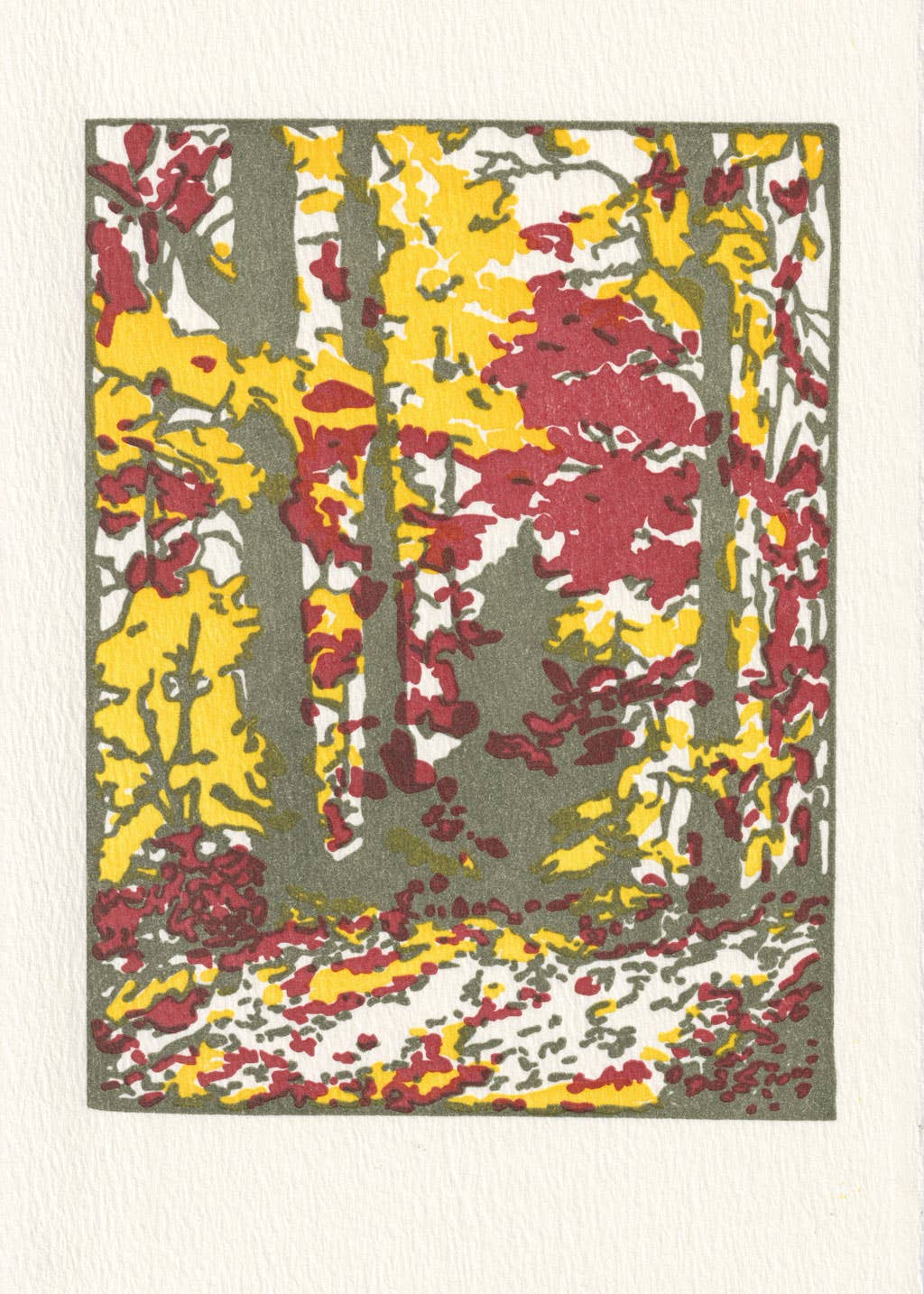 Autumn Road Individual Card