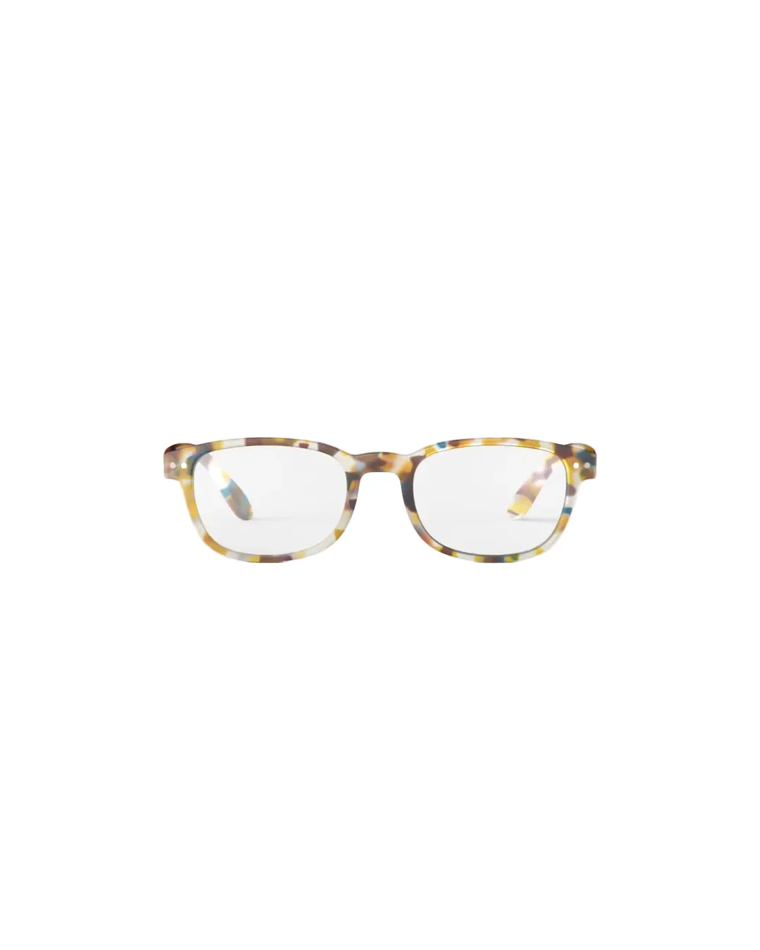 #B Blue Tortoise Series IZIPIZI Reading Glasses