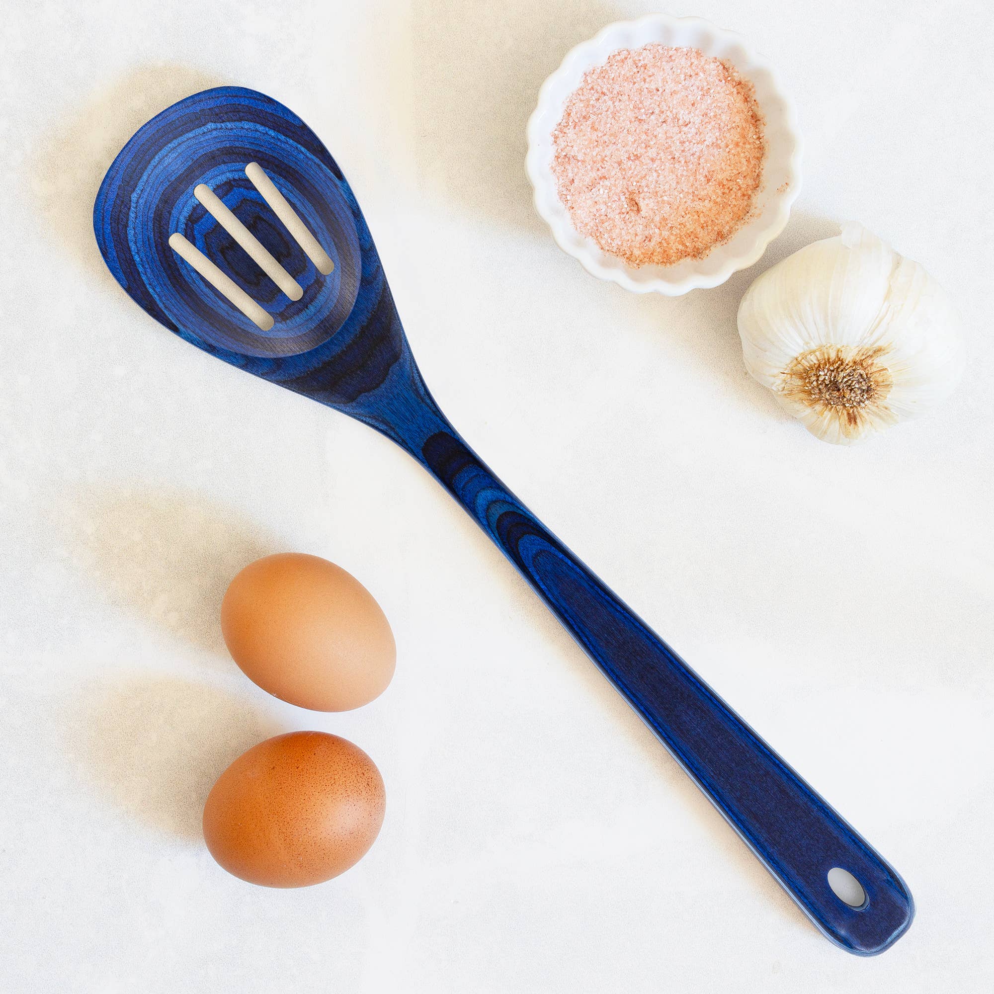 Baltique® Malta Colorful Wooden Slotted Spoon - Image 3
