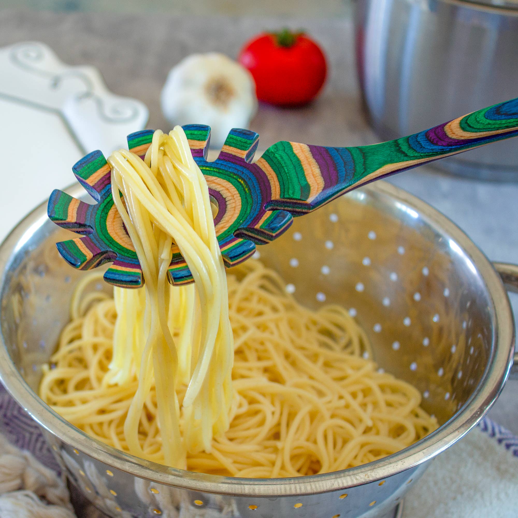 Baltique® Mumbai Collection Spaghetti Serving Spoon - Image 3