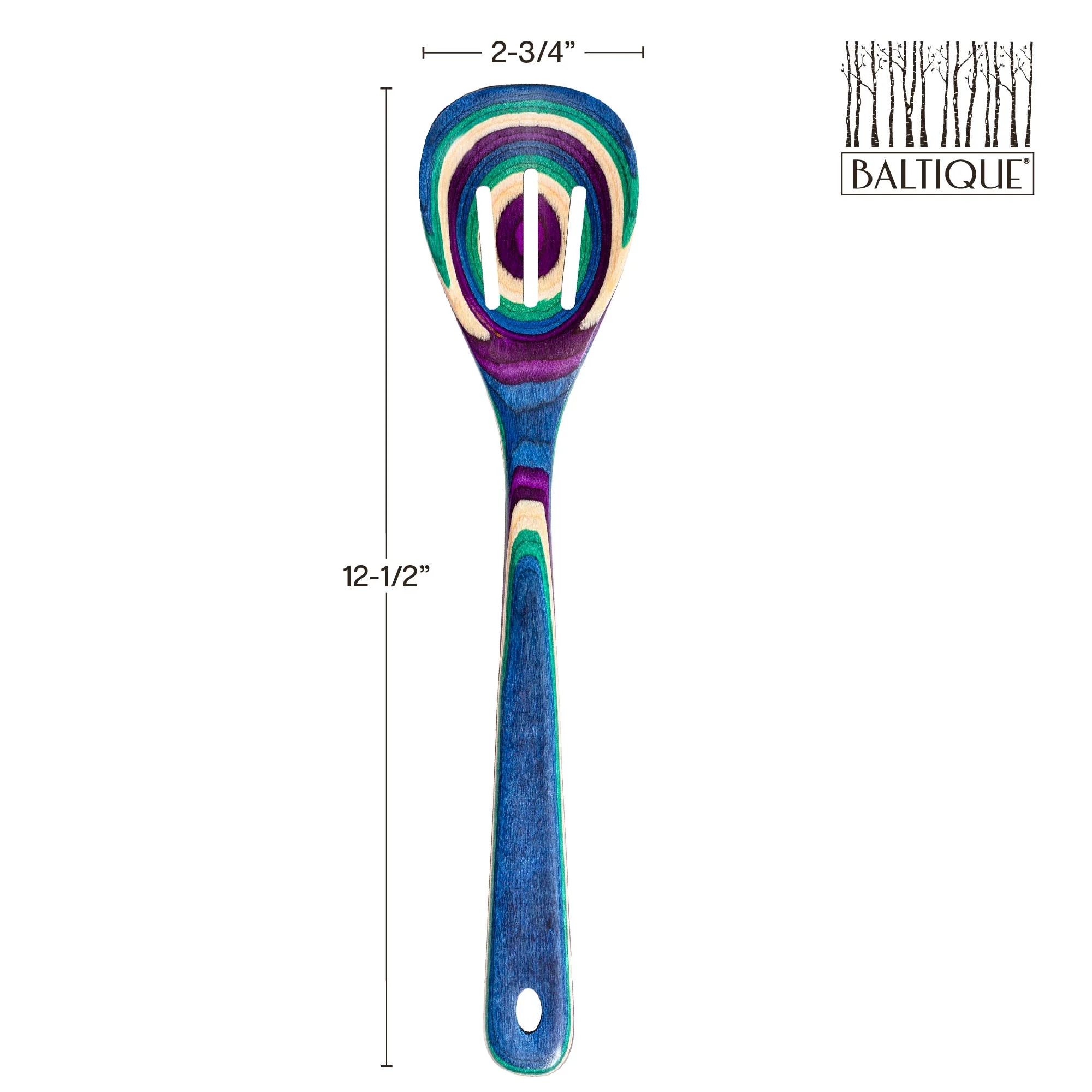 Baltique® Mumbai Colorful Wooden Slotted Spoon - Image 2
