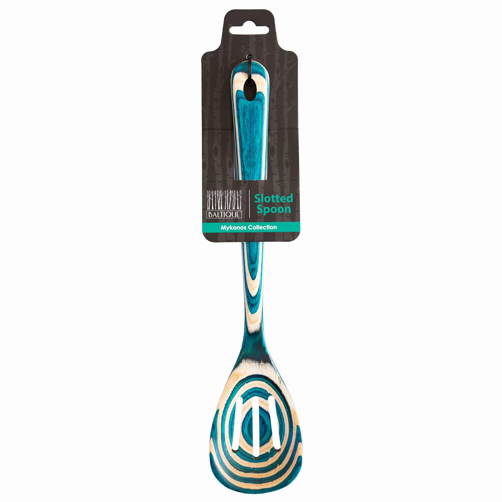 Baltique® Mykonos Colorful Wooden Slotted Spoon