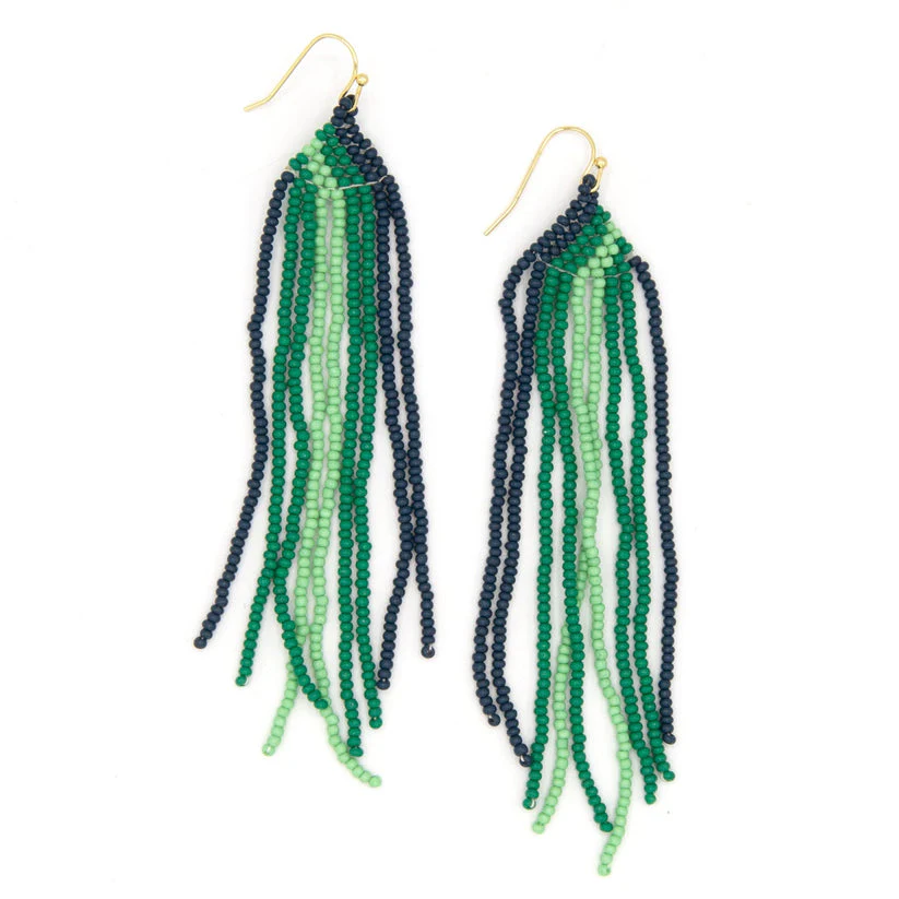 Beaded Fringe Earrings - Image 2