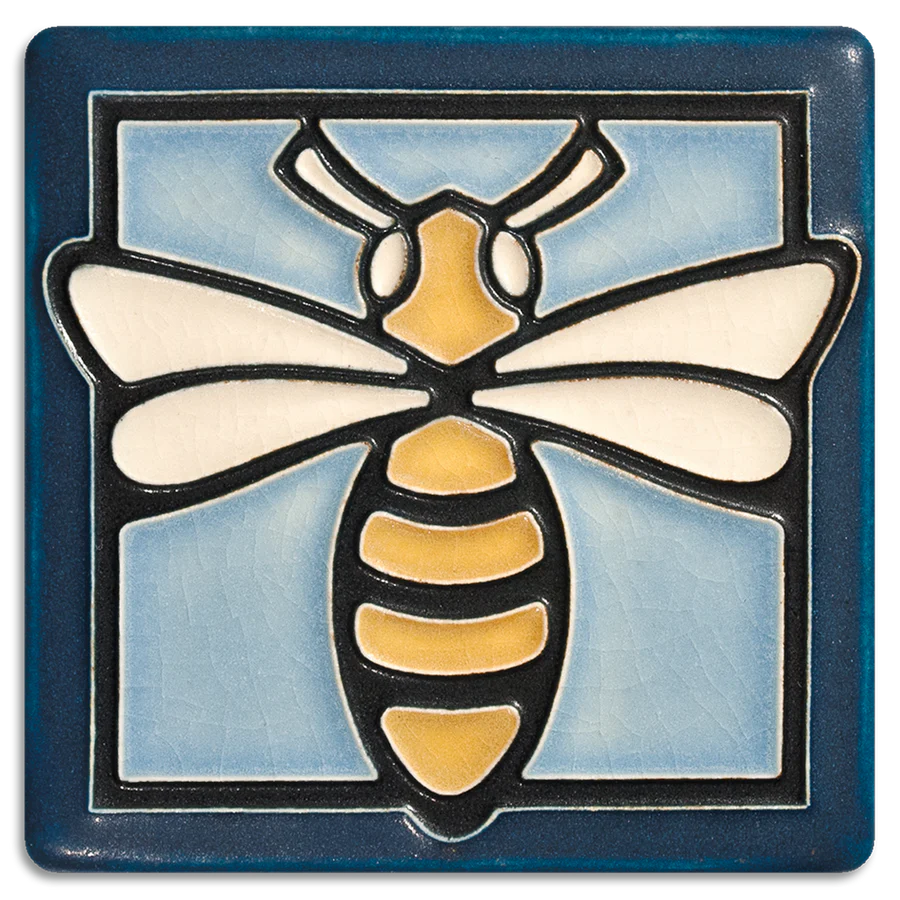 Motawi 4x4 Bee Tile