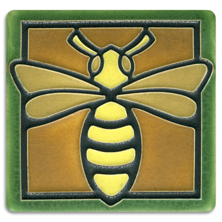 Motawi 4x4 Bee Tile - Image 2