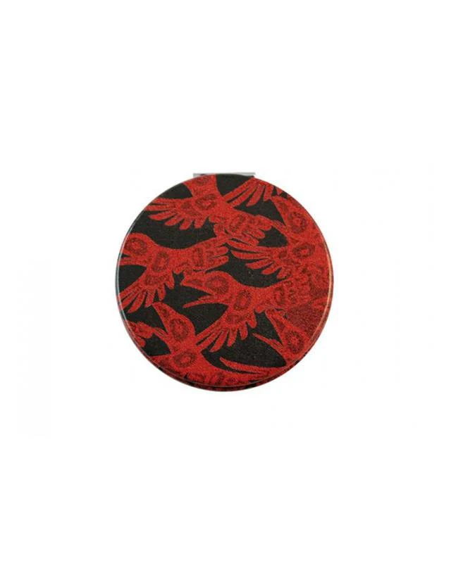 Bill Helin Raven Red Compact Mirror