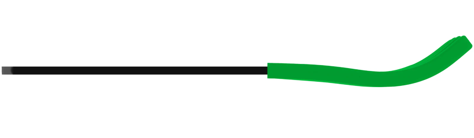 Black Acrylic Fork, Grass Green Silicone Sleeve - Image 3