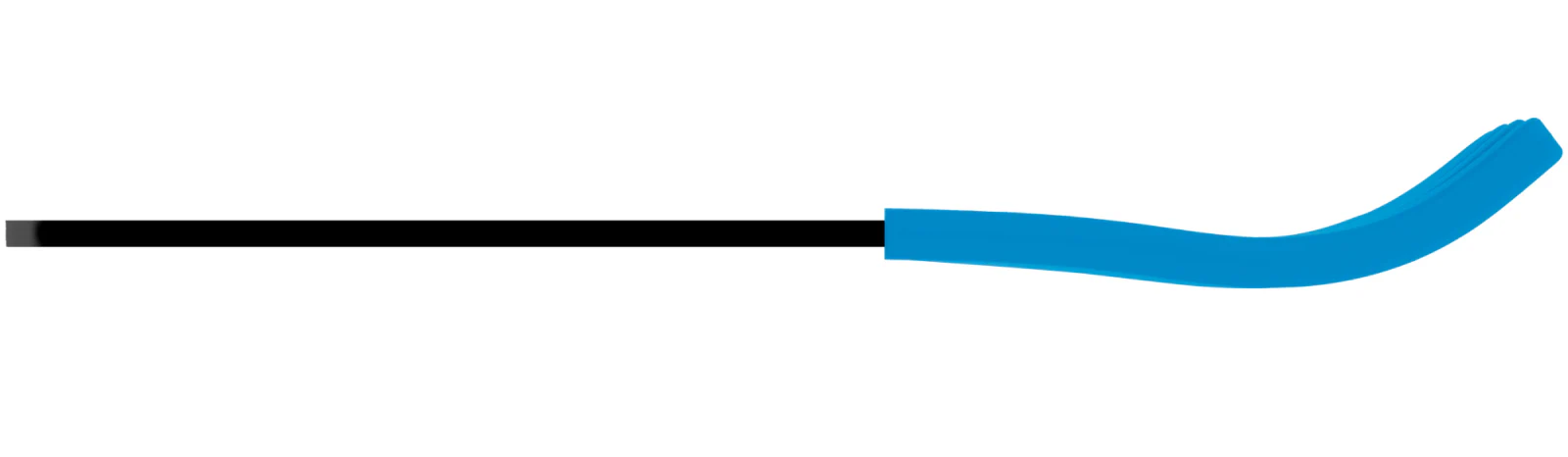 Black Acrylic Fork, Sky Blue Silicone Sleeve - Image 3