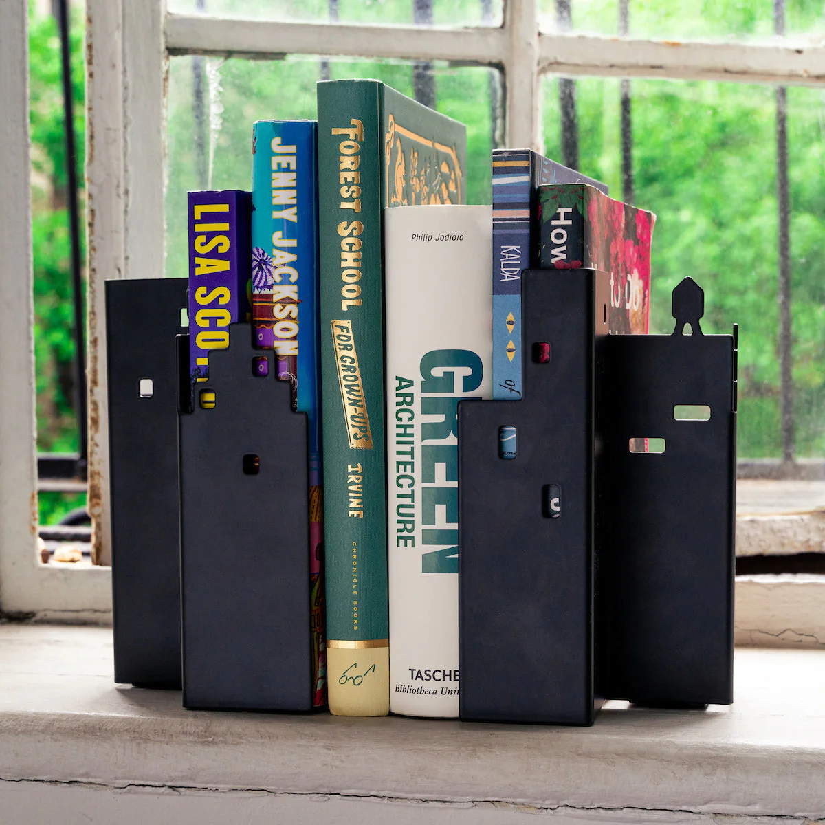 Black Skyline Bookends - Image 2