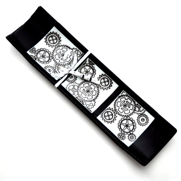 Black & White Fused Glass