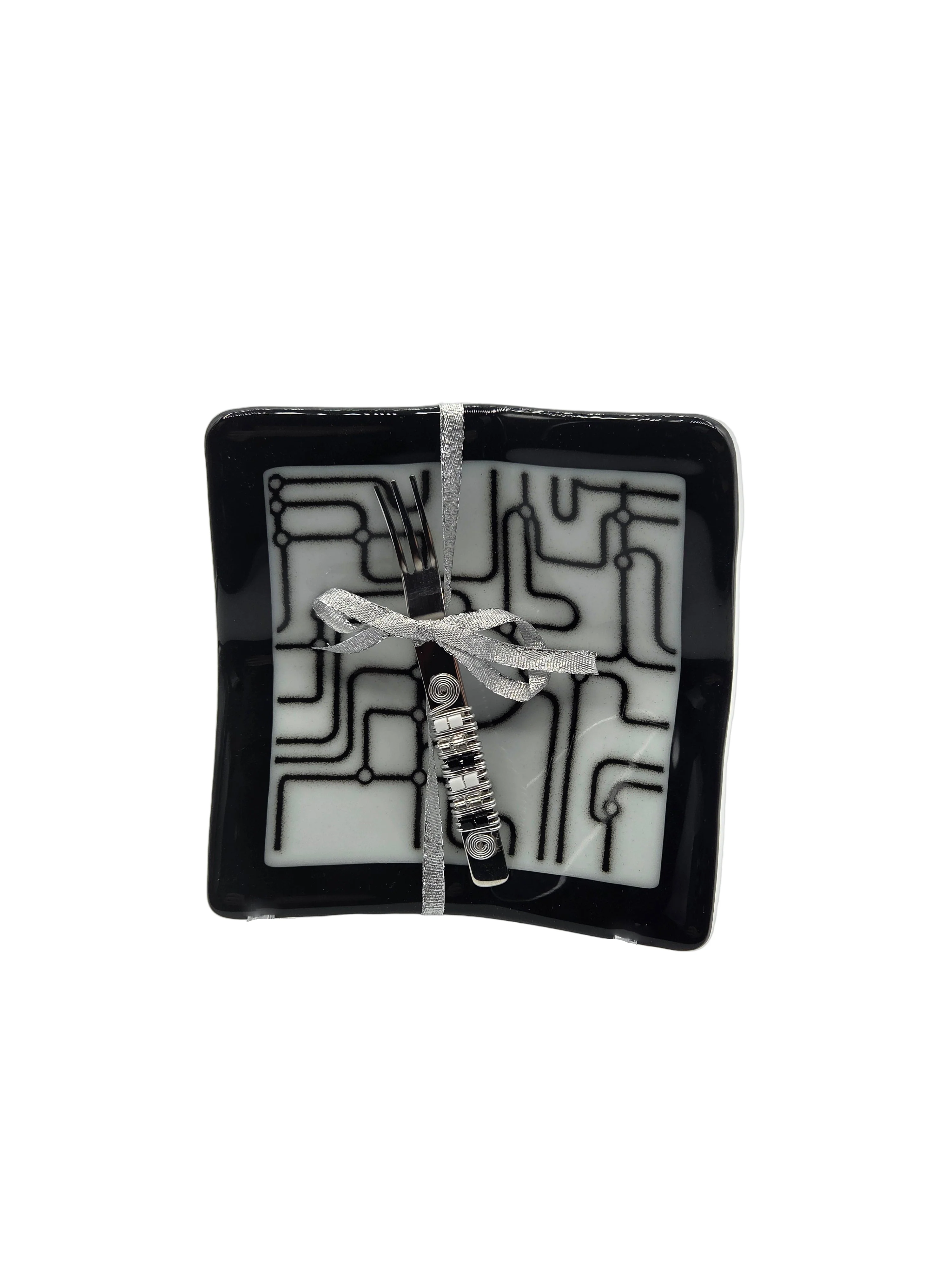 Black & White Fused Glass - Image 4
