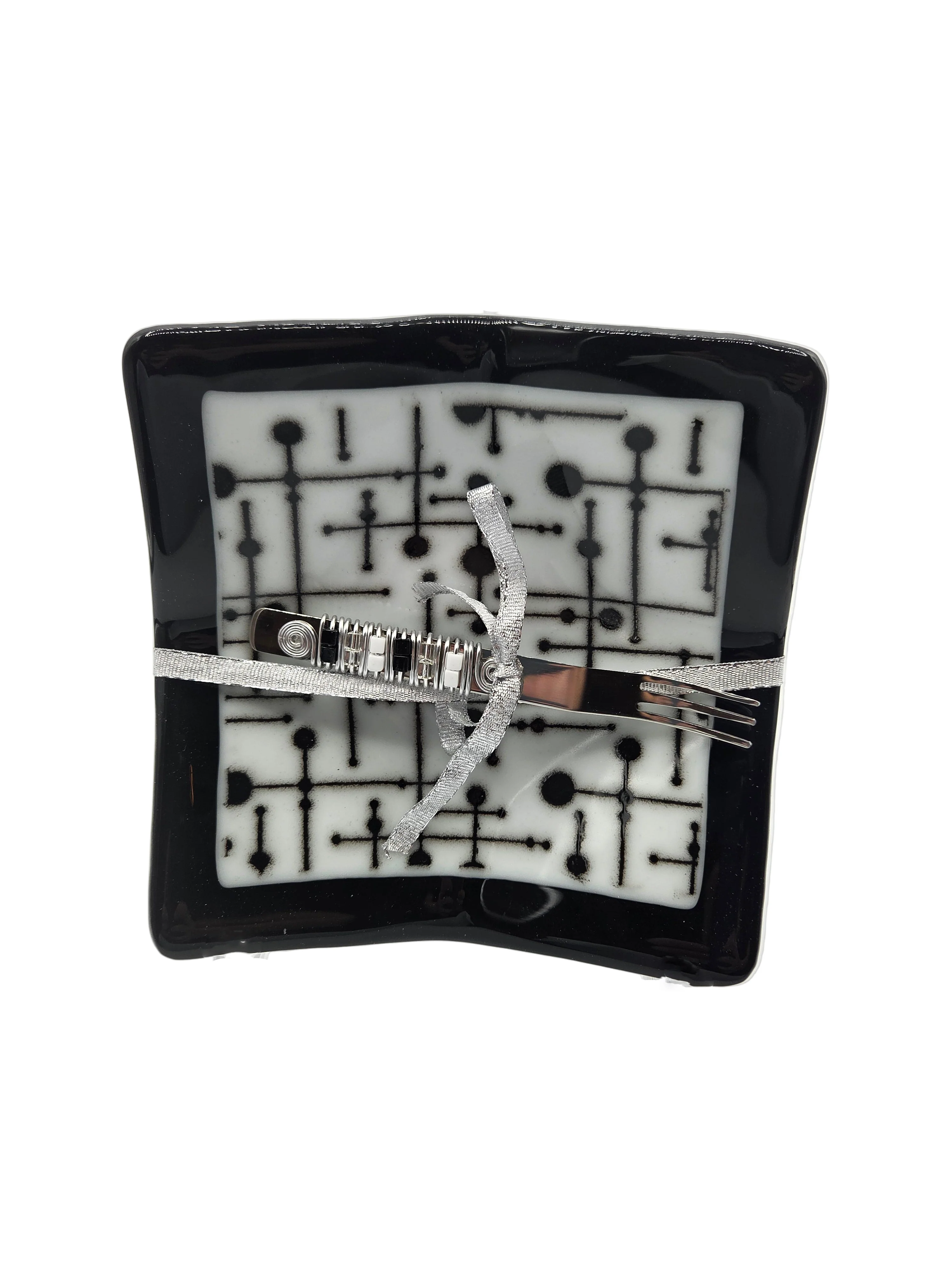Black & White Fused Glass - Image 5