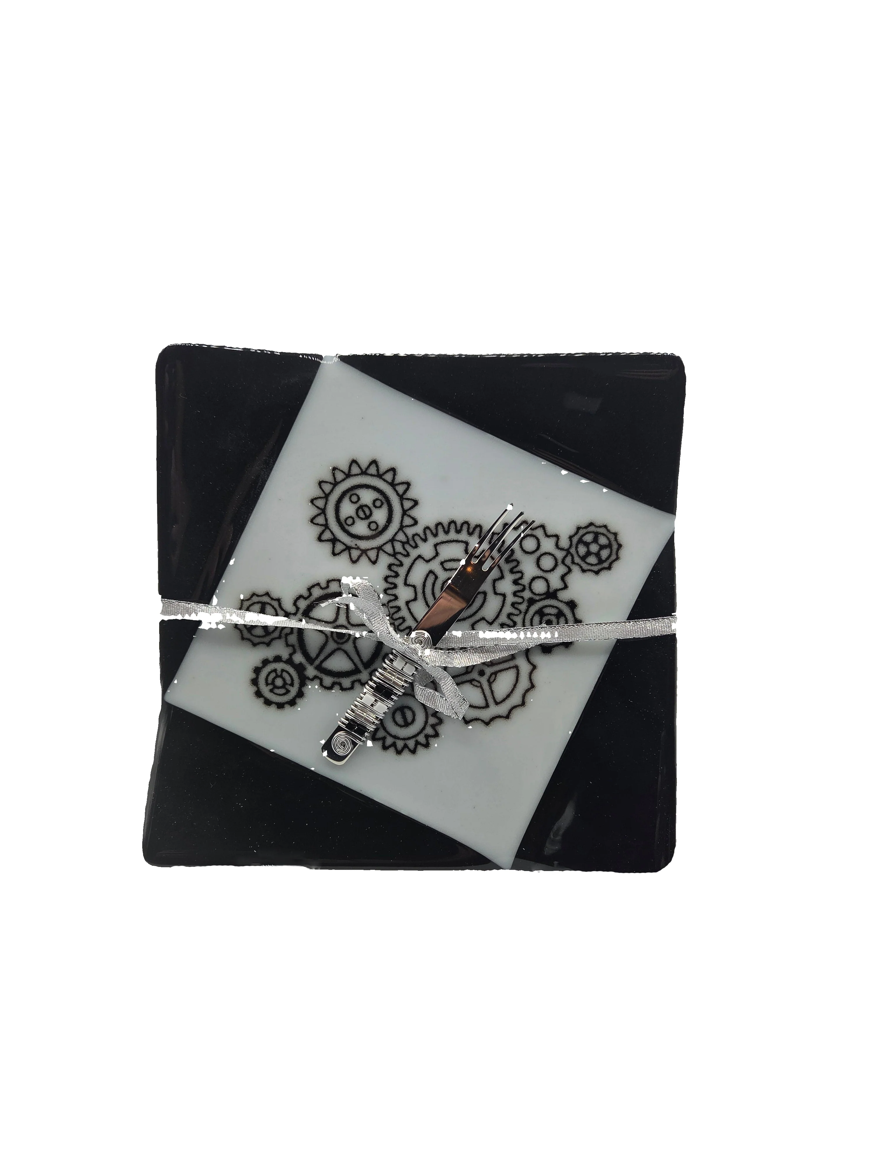 Black & White Fused Glass - Image 6