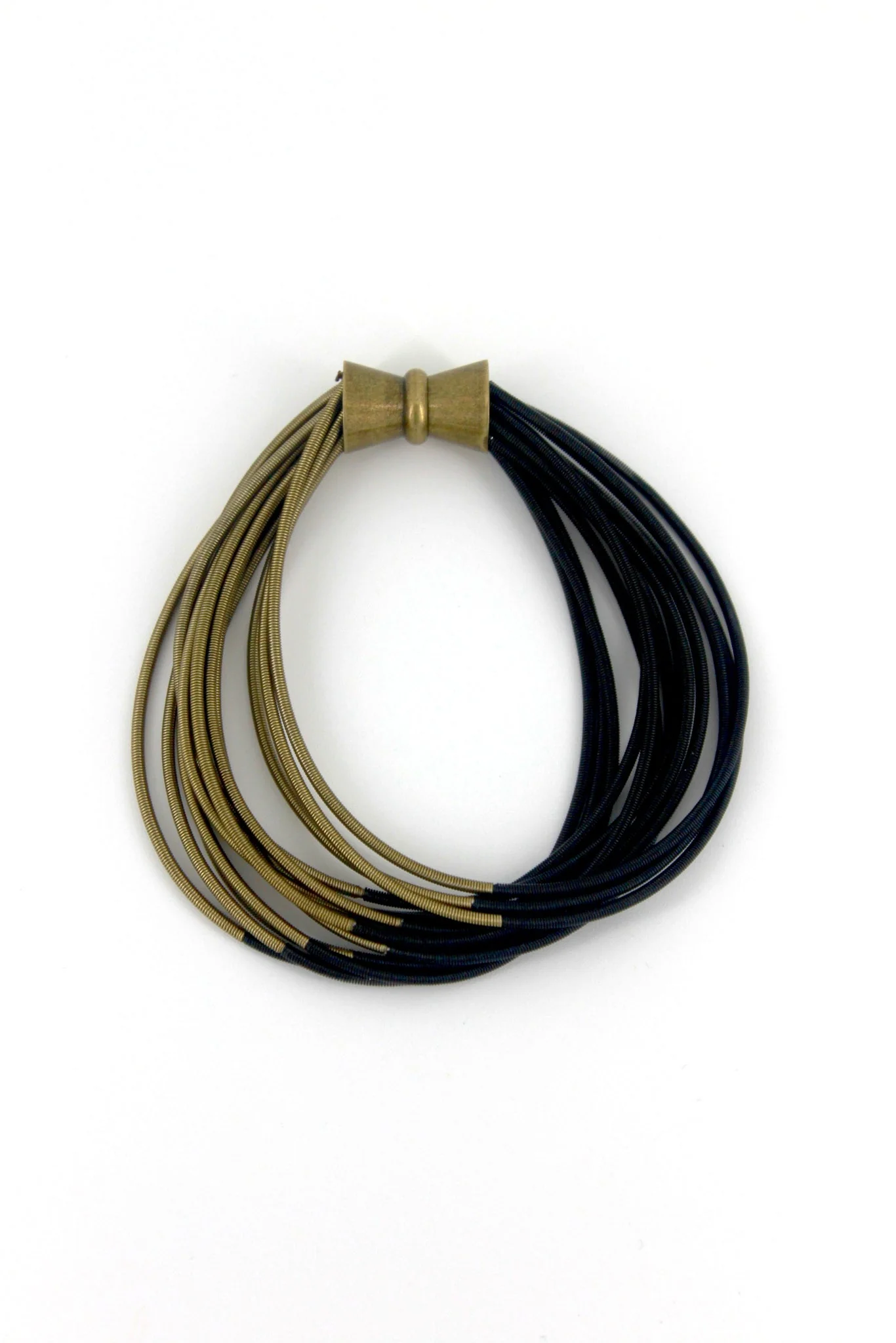 Black/Bronze Two Tone Bracelet