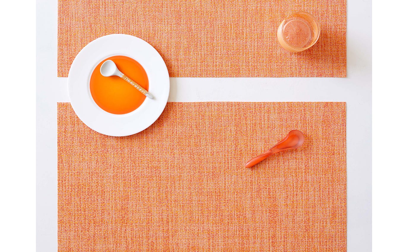 Boucle Placemat Tangerine - Image 2