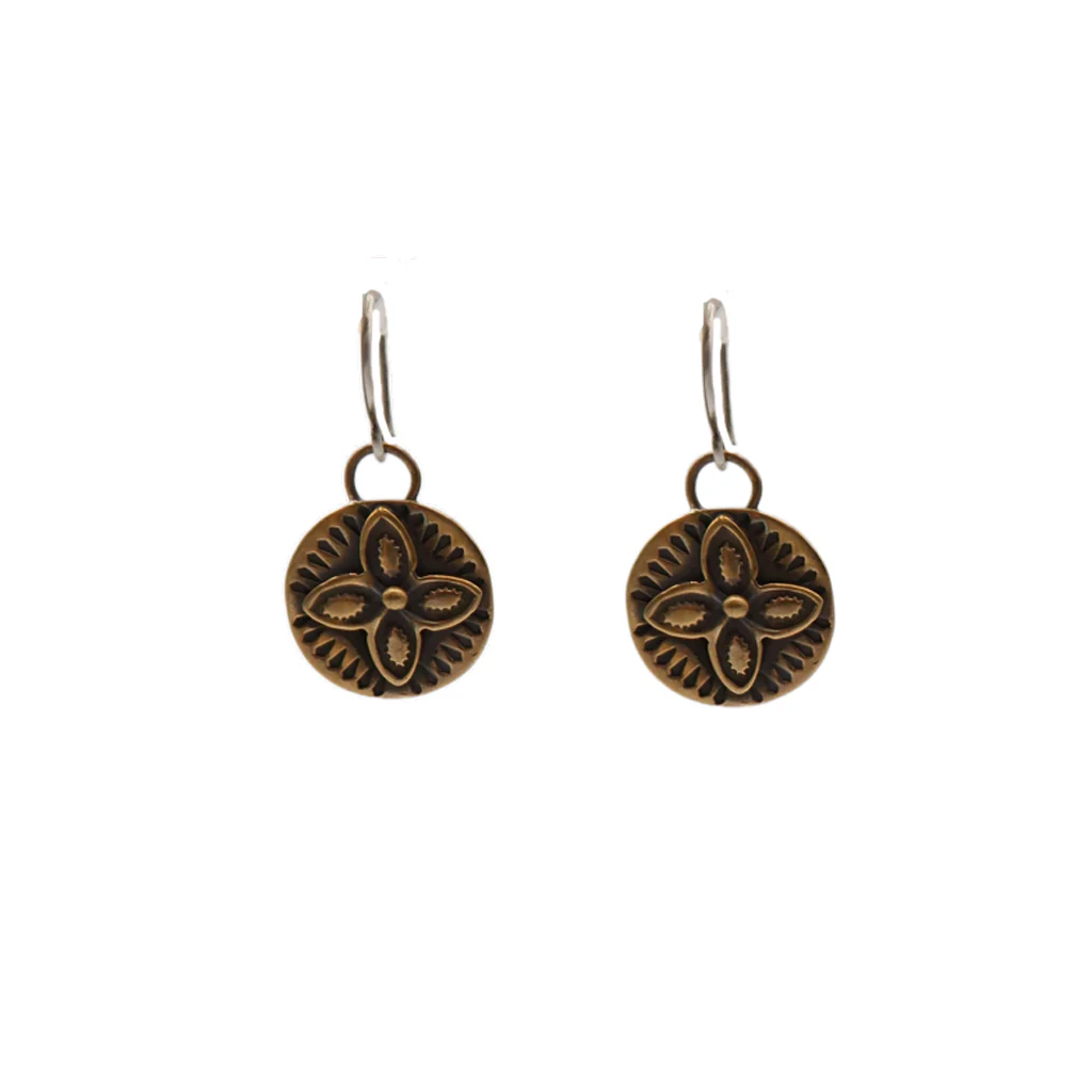 Bronze Wanderer Coin Earrings