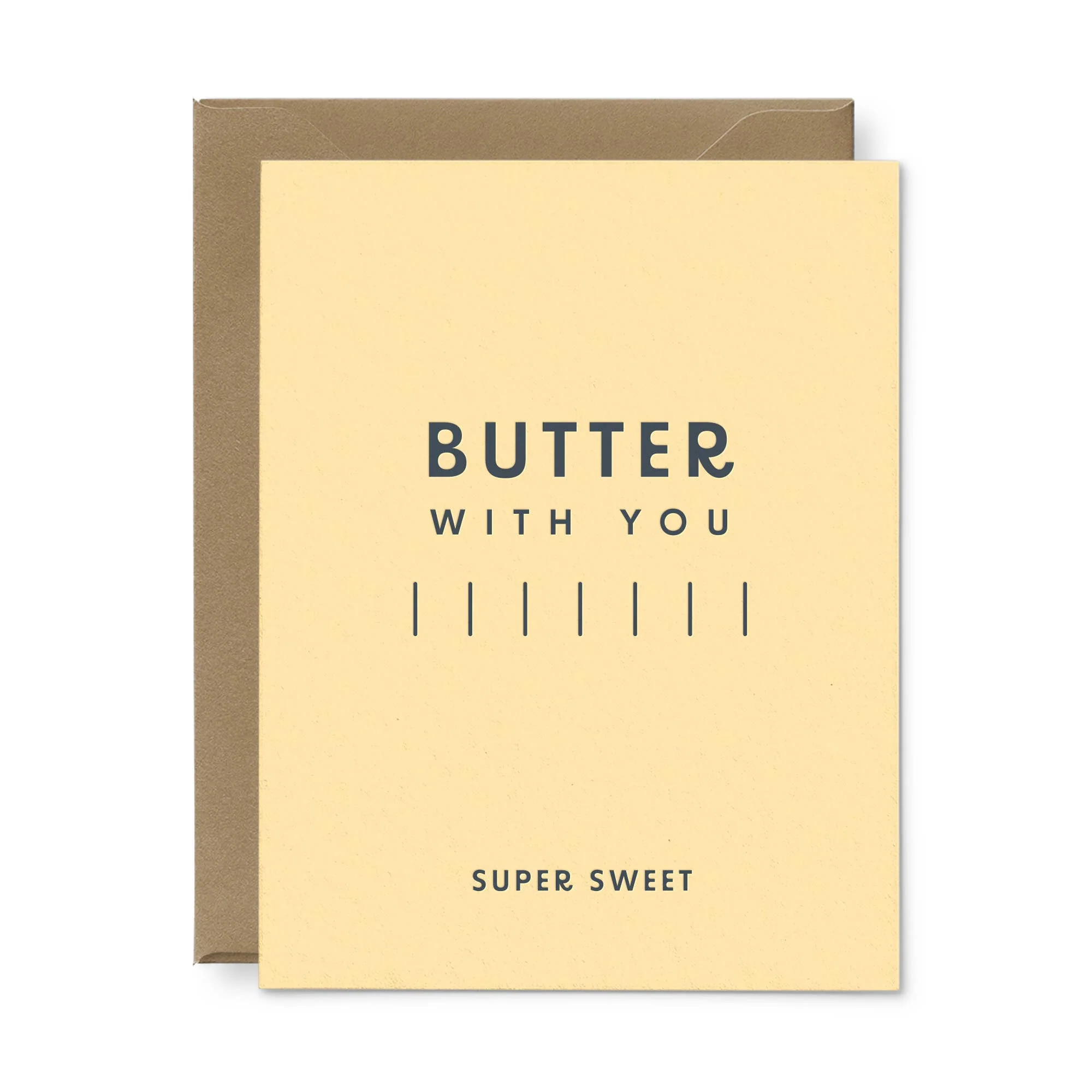 Butter With You Love Greeting Card