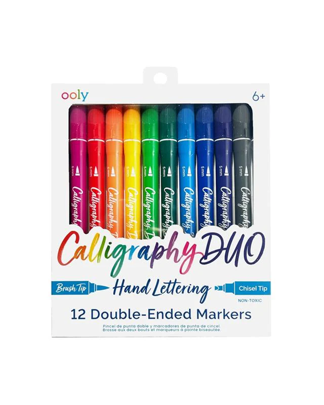 Calligraphy Duo Markers - Set of 12