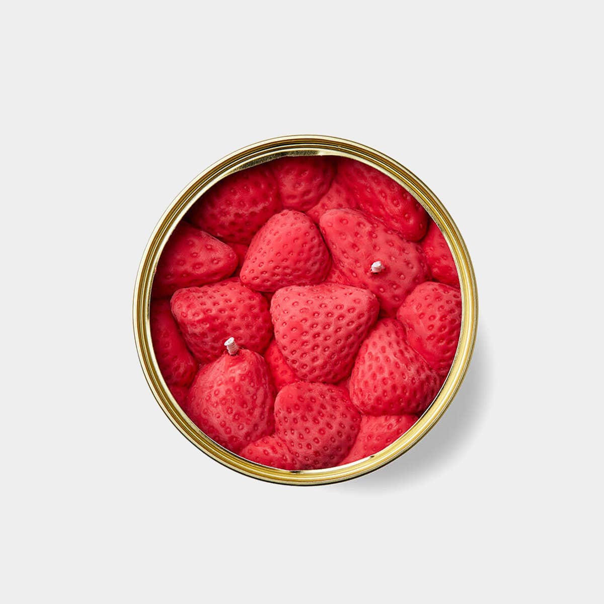 Strawberry Scented Candle In A Tin - Image 3