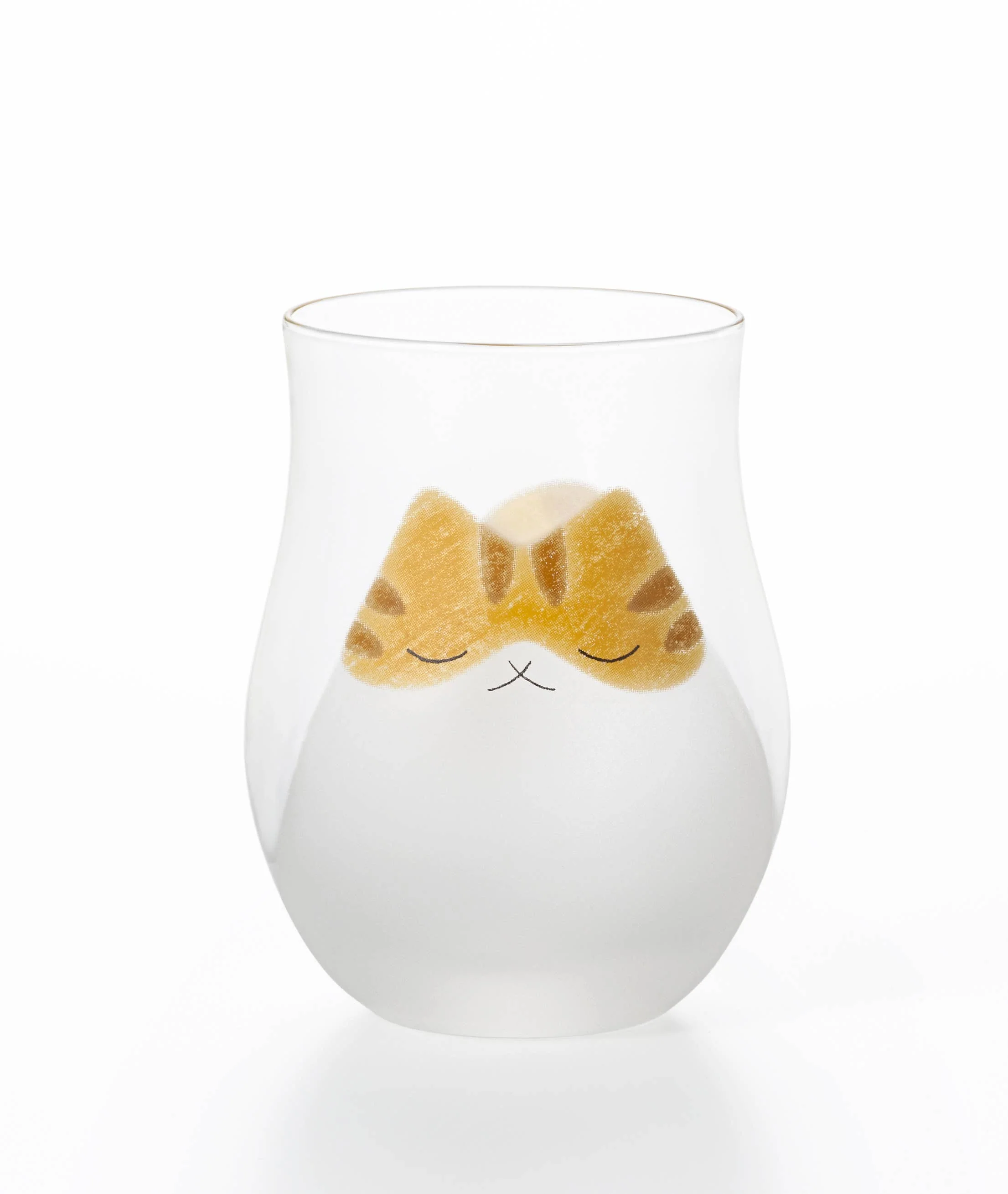 Cat Drink Glass S - Yellow