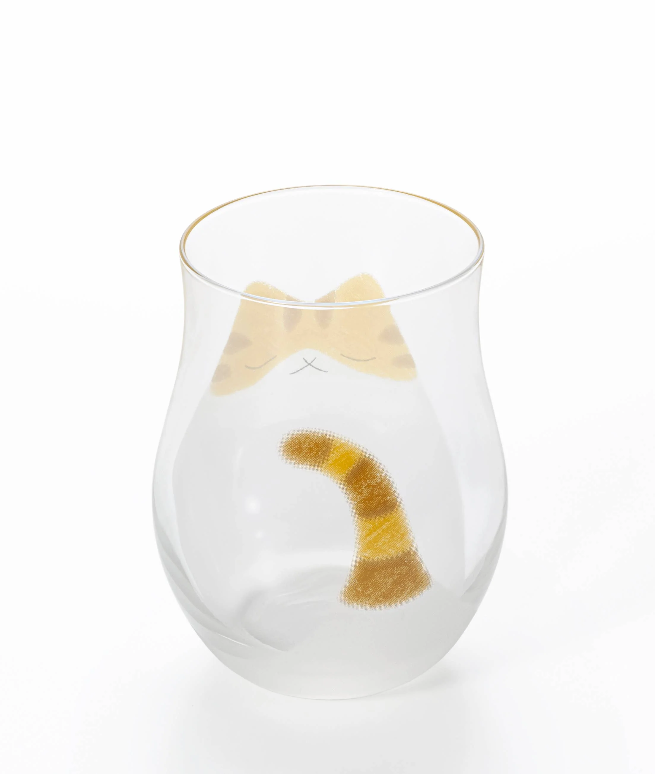 Cat Drink Glass S - Yellow - Image 2