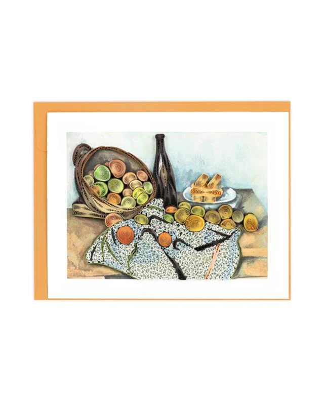 Cezanne - The Basket of Apples Quilling Card