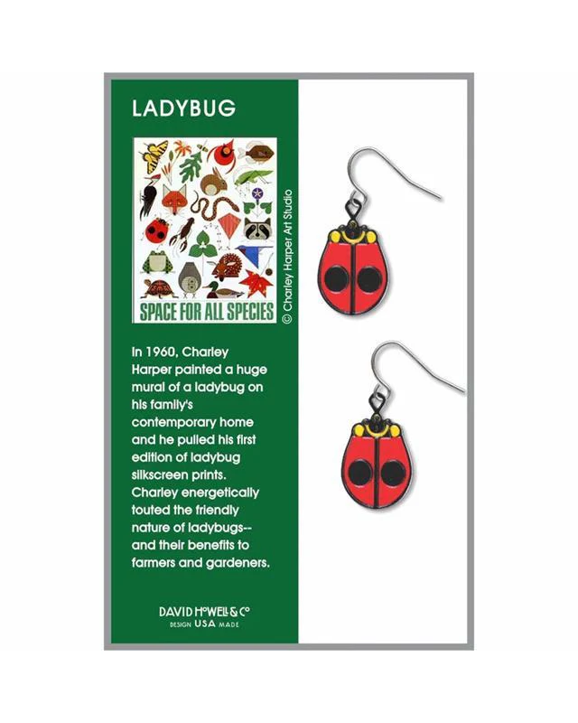 Charley Harper Ladybug Earrings