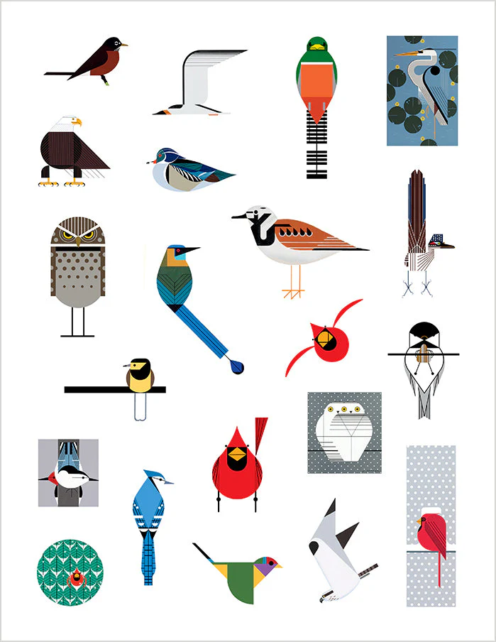 Charley Harper's Birds Sticker Book - Image 3